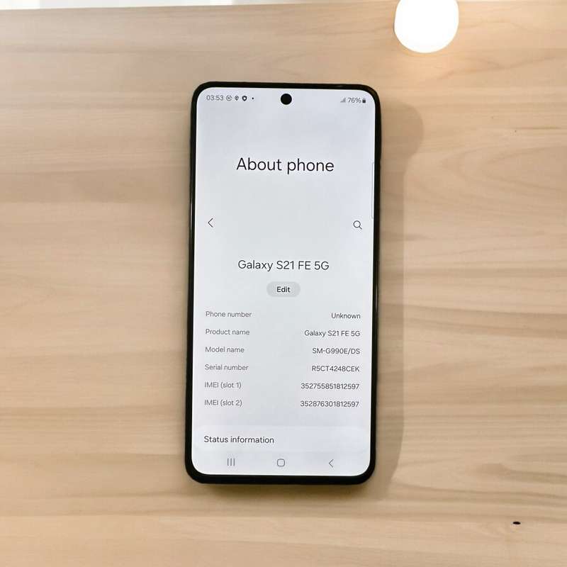 SAMSUNG S21 FE 5G DUAL SIM 6GB RAM 128GB