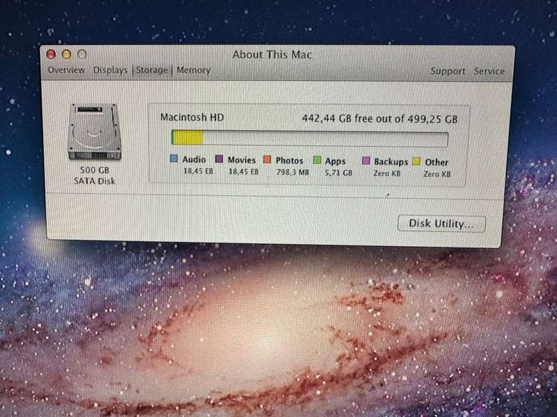 MAC MINI 2011 CORE I5 2GB RAM 500GBHDD