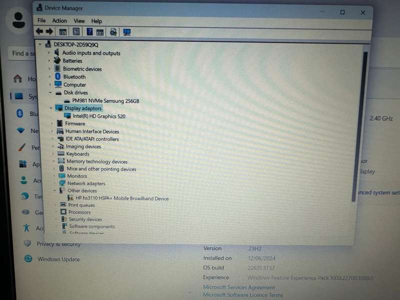HP EliteBook 850 G3, Intel i5-6200U@2.3GHz, 8GB RAM, 256GB m.2 SSD, 15.6` FHD Display LTE New Batter
