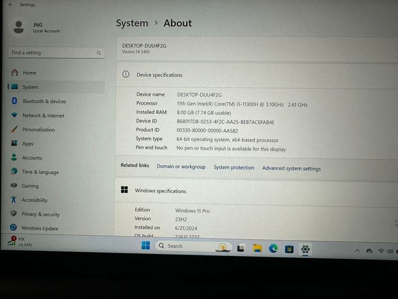 Dell Vostro 5410 14-inch FHD Laptop - Intel Core i5-11320H 512GB SSD 8GB RAM NEW CONDITION