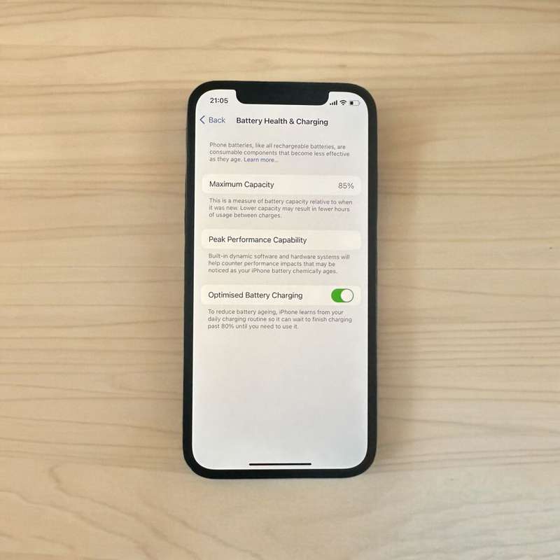 I PHONE 12 BLUE 64GB 85% BATTERY HEALTH