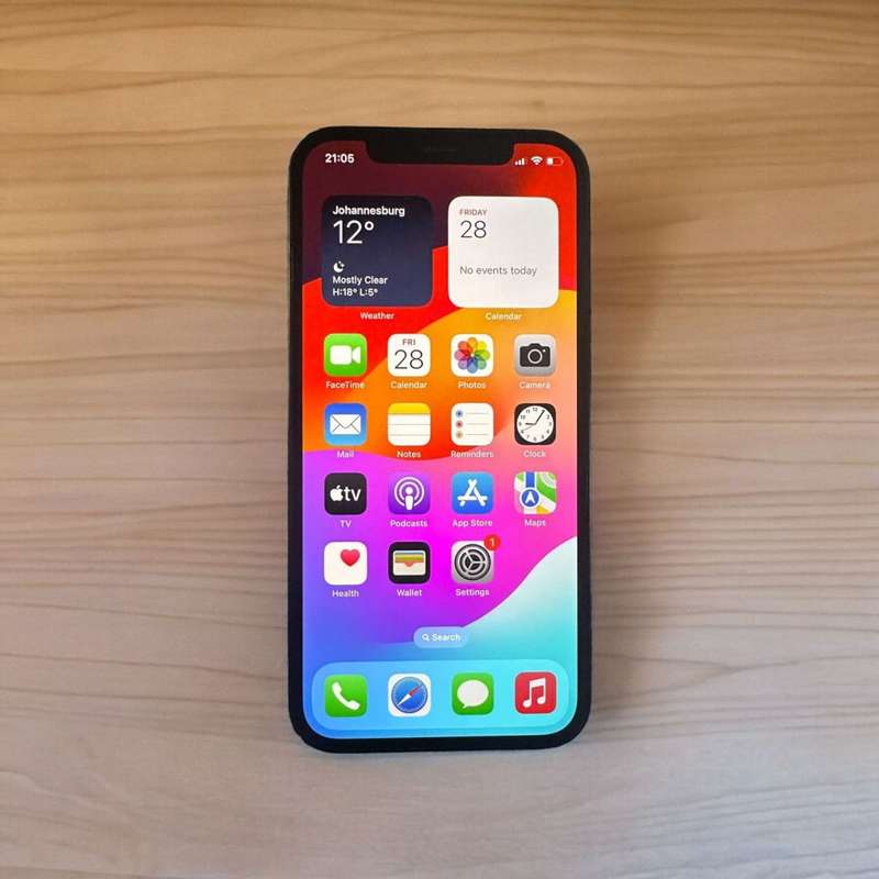 I PHONE 12 BLUE 64GB 85% BATTERY HEALTH