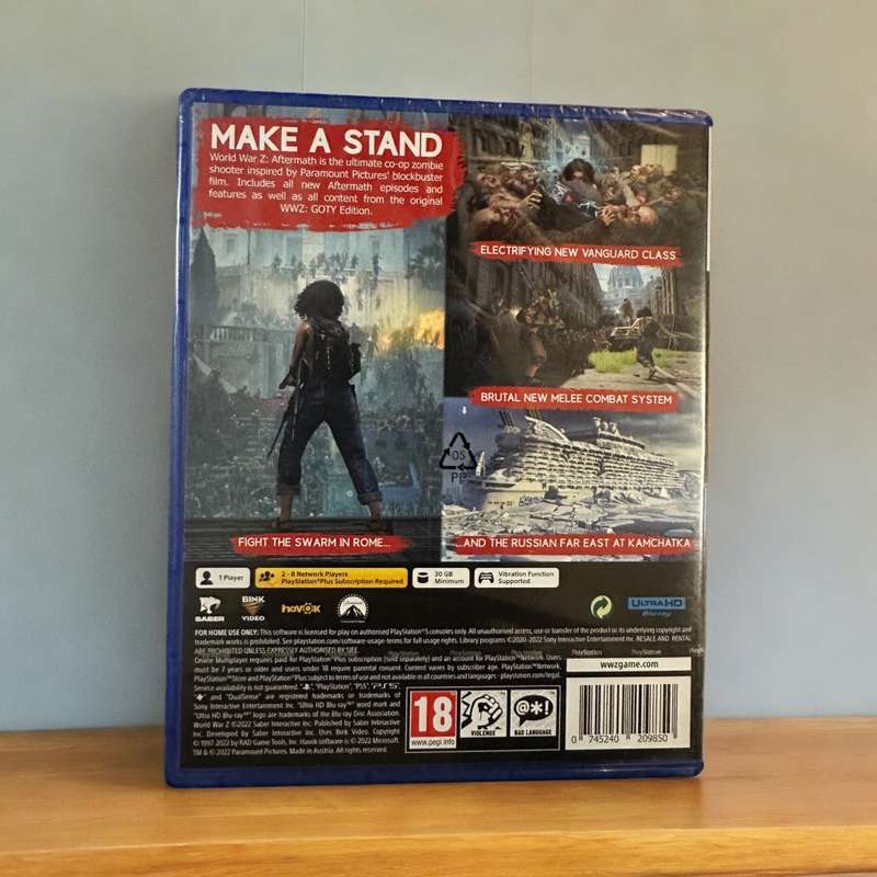 World War Z Aftermath (Ps5) New Sealed