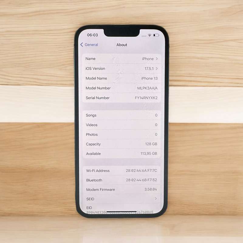 I PHONE 13 128 GB 77% BATT HEALTH MINT
