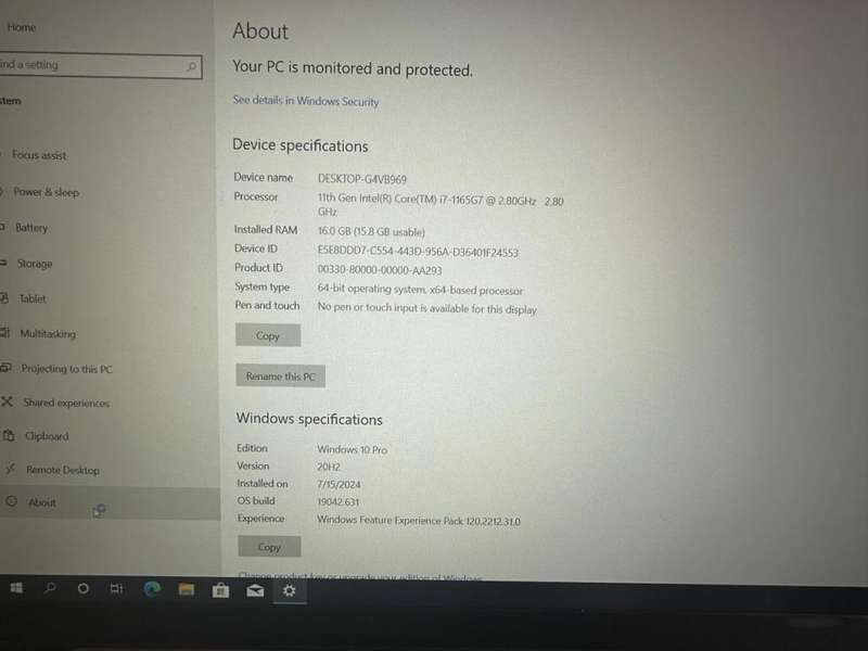 Lenovo ThinkBook 15 G2 ITL 11th Gen Core i7-1165G7, 512GB  SSD,  16GB RAM, 15.6`Please Read