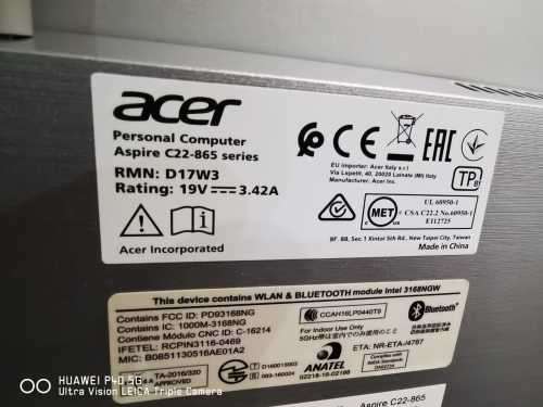 ACER ASPIRE C22-865 series
