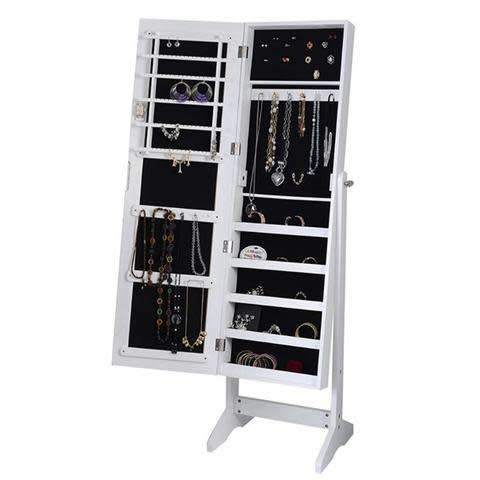 LIFESTYLE MIRROR JEWELLERY CABINET-WHITE
