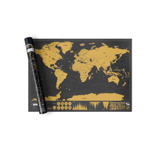 Deluxe Scratch World Map