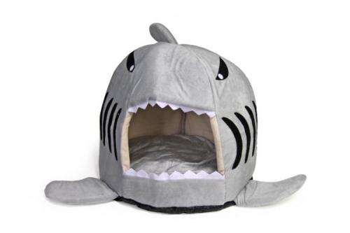 Rex - Shark Pet Bed - Small - Grey