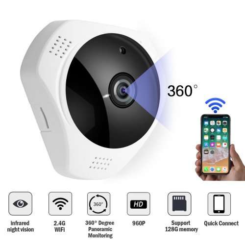 360 VR CAM, 3D, IP Camera Panoramic Camera, Baby Cam