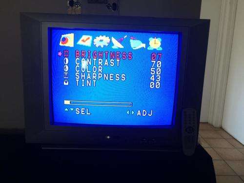 54cm crt tv with remote in perfect working condition