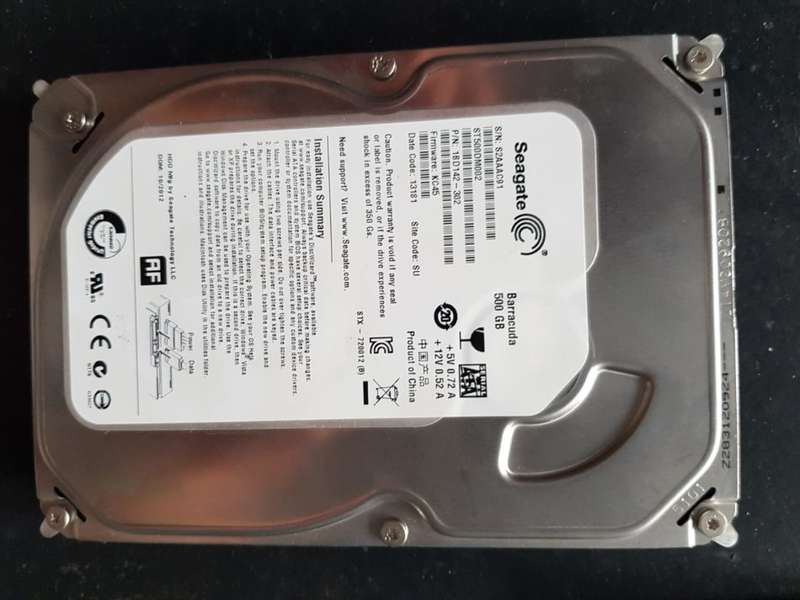 internal desktop drive 500gig Sata