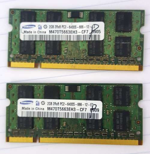 laptop memory/ram x5 sold as 1 item