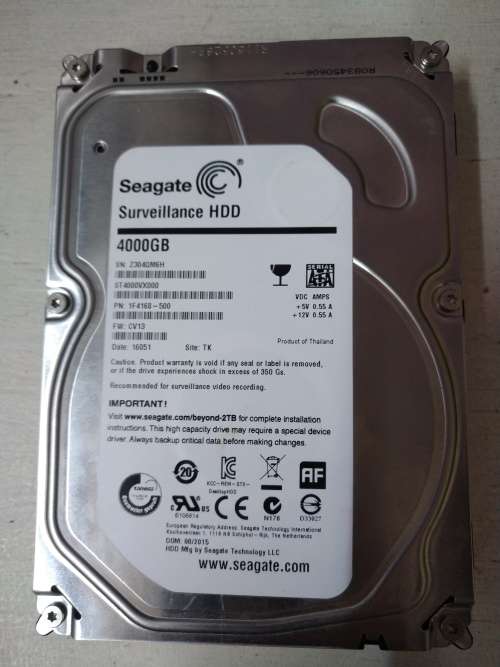 4TB/4000GB Srveilance Hard Drive
