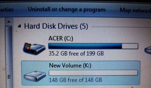 (160GB) laptop hard drive 2.5 ` Sata as new