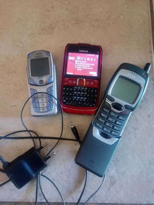Late entry.    Old nokia phones