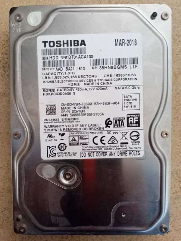 Desktop Hard Drive 1TB