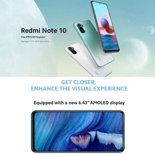 Xiaomi Redmi Note 10, 48MP Camera, 4GB+64GB, Global Official Version