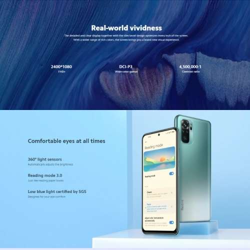 Xiaomi Redmi Note 10, 48MP Camera, 4GB+64GB, Global Official Version