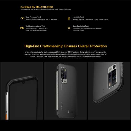 Ulefone Armor 11 5G Rugged Phone,8GB RAM 256GB storage