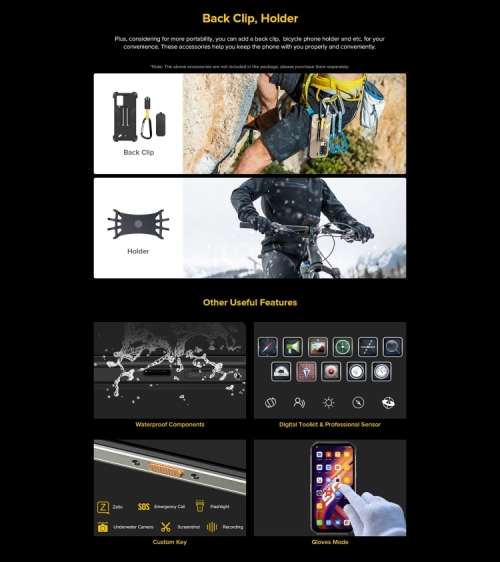 Ulefone Armor 11 5G Rugged Phone,8GB RAM 256GB storage