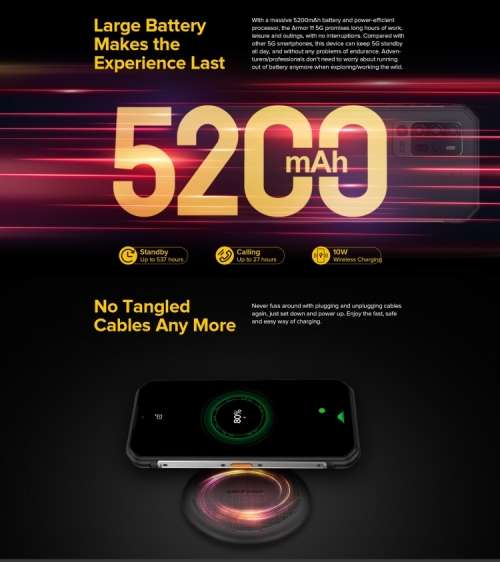 Ulefone Armor 11 5G Rugged Phone,8GB RAM 256GB storage