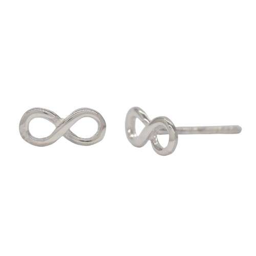 925 Silver infinity studs