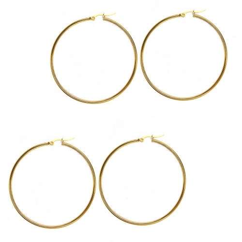 925 Silver gold plated hoop earrings