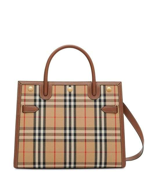 Gorgeous Burberry Title Vintage check tote bag