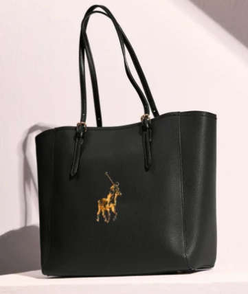 Gorgeous Gold pony lyon pebble tote Handbag