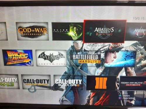 500GB SUPERSLIM PS3 WITH 5 DISC GAMES AND 40 GAMES ONBOARD WITH TWO GENERIC CONTROLS (NEW)-IN-BOX
