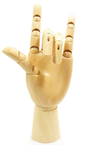 Dala Maniken - 8" Hand Model Wooden
