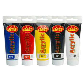 Dala Acrylic Paint - 75ml Tube *ALL COLOURS*