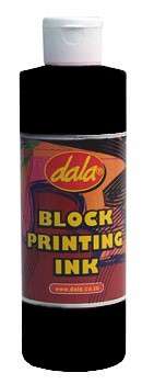 Dala Block Printing Ink  - 500ml Bottle  *BLACK ONLY*