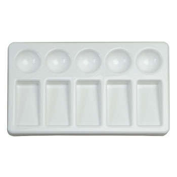 Dala 10 Well Rectangular Plastic Palette - 19 x 12cm