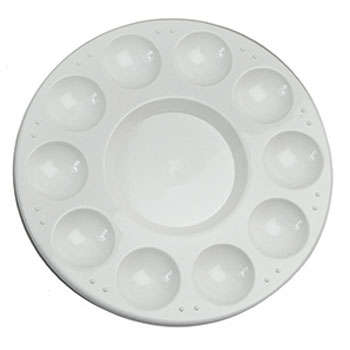 Dala 10 Well Round Plastic Palette - 17cm
