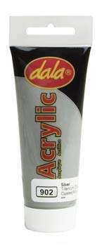 Dala Acrylic Metallic Paint - 75ml Tube *ASSORTED COLOURS AVAILABLE*