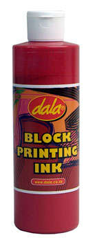 Dala Block Printing Ink  - 250ml Bottle *ASSORTED COLOURS AVAILABLE*