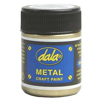 Dala Metallic Craft Paint  - 250ml Jar *ASSORTED COLOURS AVAILABLE*