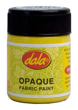 Dala Opaque Fabric Paint  - 250ml Jar *WHITE ONLY*