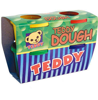 Teddy Play Dough Kit - 4 x 100g