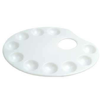 Dala 10 Well Kidney Plastic Palette - 23 x 17cm