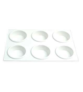 Dala 6 Well Deep Plastic Palette - 21 x 14 x 2cm