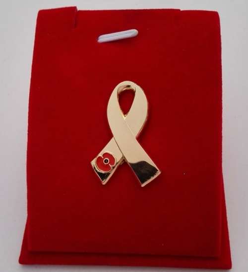 Remembrance Poppy support ribbon