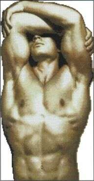 MALE AWAKENING CROSS STITCH CHART ONLY