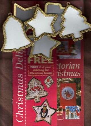 CHRISTMAS TREE CROSS-STITCH ORNAMENTS