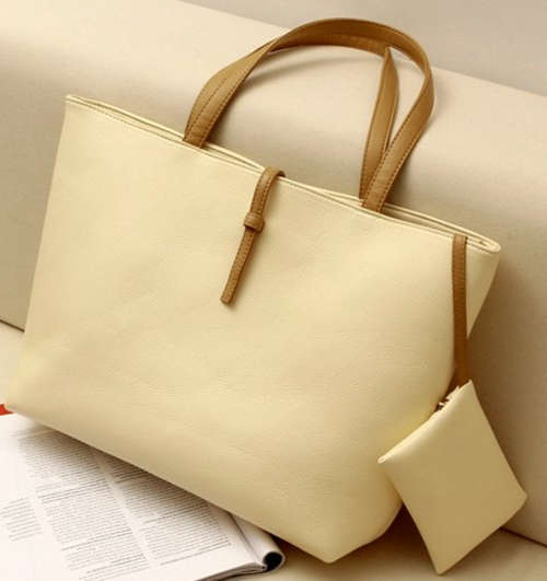 Beige Bag with wallet