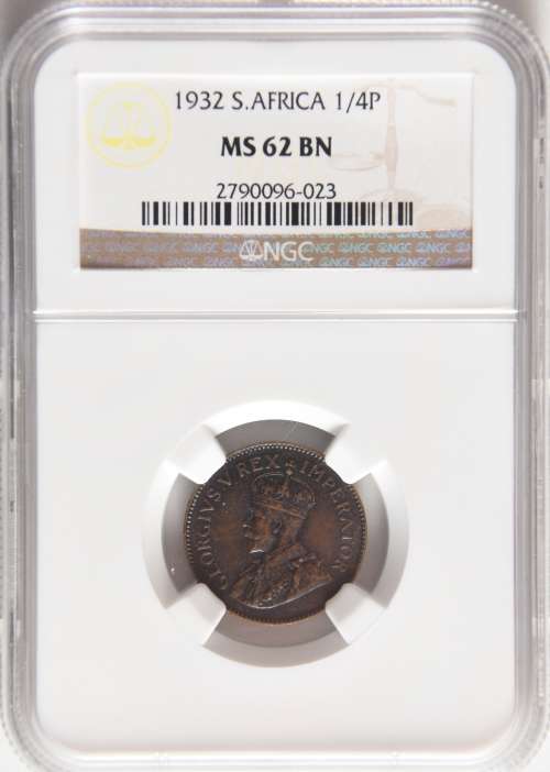 1932 1/4D MS62BN (NGC)