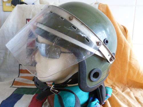 Police Riot Control Helmet used during 1980's up-risings (Riots)