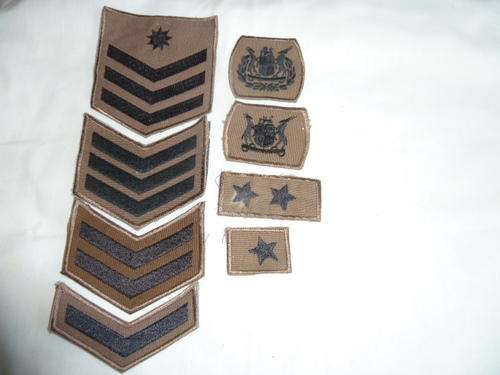 Cloth Rank from Lance corporal to Regimental Sergeant